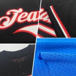 Maglia da baseball vintage personalizzata, autentica, blu, bianca e verde Kelly Mesh Maglia da baseball vintage personalizzata, autentica, blu, bianca e verde Kelly Mesh