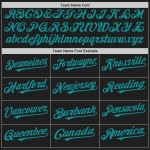 Maglia da baseball personalizzata autentica alla moda, a righe sottili, bianca e verde acqua, nera Maglia da baseball personalizzata autentica alla moda, a righe sottili, bianca e verde acqua, nera