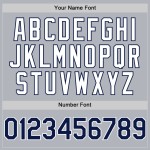 Maglia da baseball Star Twinkle personalizzata in 3D con design autentico grigio sfumato blu navy e bianco Maglia da baseball Star Twinkle personalizzata in 3D con design autentico grigio sfumato blu navy e bianco