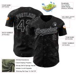 Maglia da baseball con schizzi grigi, design 3D personalizzato, motivo autentico, trama grigio-acciaio nero astratto Maglia da baseball con schizzi grigi, design 3D personalizzato, motivo autentico, trama grigio-acciaio nero astratto