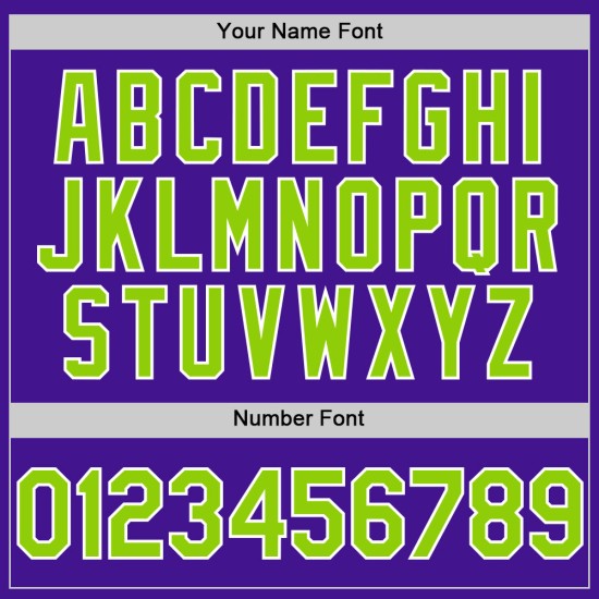 Maglia da baseball personalizzata in maglia autentica verde neon e bianca, stile retrò, viola Maglia da baseball personalizzata in maglia autentica verde neon e bianca, stile retrò, viola