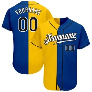 Maglia da baseball autentica nera e gialla alla moda, personalizzata, divisa Maglia da baseball autentica nera e gialla alla moda, personalizzata, divisa