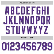Maglia a righe viola viola-grigio baseball bianca personalizzata autentica Maglia a righe viola viola-grigio baseball bianca personalizzata autentica