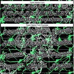 Maglia da baseball con motivo a serpente neon 3D, personalizzata, nera, verde e bianca, con design a tema animale. Maglia da baseball con motivo a serpente neon 3D, personalizzata, nera, verde e bianca, con design a tema animale.