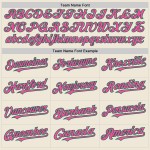 Maglia da baseball Line Pink-Kelly personalizzata color crema, verde, autentica Maglia da baseball Line Pink-Kelly personalizzata color crema, verde, autentica