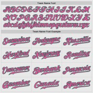 Maglia da baseball autentica a righe rosa e verde Kelly, bianca, personalizzata, verde Kelly Maglia da baseball autentica a righe rosa e verde Kelly, bianca, personalizzata, verde Kelly