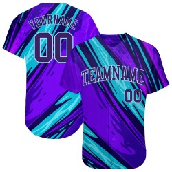 Maglia da baseball autentica, modello personalizzato sportivo con motivo astratto 3D della squadra Maglia da baseball autentica, modello personalizzato sportivo con motivo astratto 3D della squadra