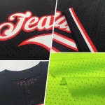 Maglia da baseball autentica retrò in maglia verde Kelly Neon personalizzata Maglia da baseball autentica retrò in maglia verde Kelly Neon personalizzata
