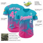 Maglia da baseball 3D Twinkle con motivo autentica, motivo a stelle blu, sfumatura personalizzata, motivo laghi rosa-bianchi Maglia da baseball 3D Twinkle con motivo autentica, motivo a stelle blu, sfumatura personalizzata, motivo laghi rosa-bianchi