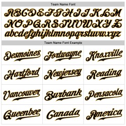 Maglia da baseball autentica bianca nera e oro personalizzata Maglia da baseball autentica bianca nera e oro personalizzata