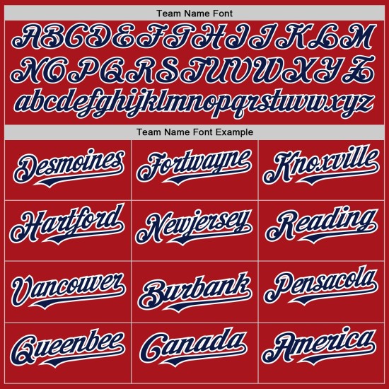 Maglia da baseball personalizzata rossa a righe bianche e blu navy autentiche Maglia da baseball personalizzata rossa a righe bianche e blu navy autentiche