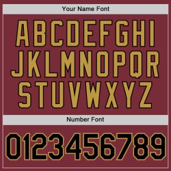 Maglia da baseball nera antica autentica personalizzata bordeaux oro Maglia da baseball nera antica autentica personalizzata bordeaux oro