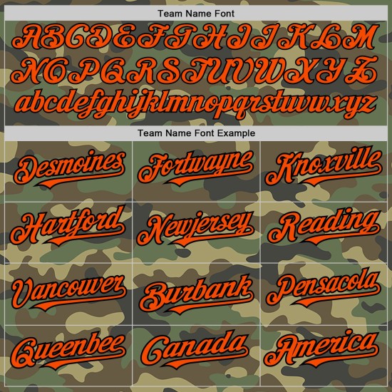 Maglia da baseball personalizzata Pinstripe To Salute Service Fashion Orange Camo, autentica, color crema e nero Maglia da baseball personalizzata Pinstripe To Salute Service Fashion Orange Camo, autentica, color crema e nero