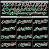 Maglia da baseball Kelly Kelly a righe verdi-rosse, personalizzata, autentica, nera Maglia da baseball Kelly Kelly a righe verdi-rosse, personalizzata, autentica, nera