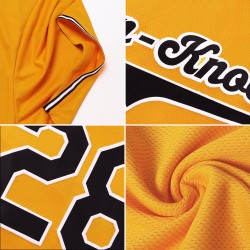 Maglia da baseball personalizzata autentica Crimson-White Gold Maglia da baseball personalizzata autentica Crimson-White Gold