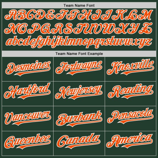 Maglia da baseball autentica arancione-bianca, personalizzata, verde Maglia da baseball autentica arancione-bianca, personalizzata, verde