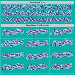 Maglia da baseball personalizzata con motivo a stelle acqua, autentica sfumatura luccicante viola-bianca, design 3D in stile Maglia da baseball personalizzata con motivo a stelle acqua, autentica sfumatura luccicante viola-bianca, design 3D in stile