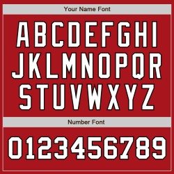 Maglia da baseball autentica rossa personalizzata in bianco e nero Maglia da baseball autentica rossa personalizzata in bianco e nero