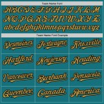 Maglia da baseball Old Jersey a righe gessate, personalizzata, autentica, oro e nero, verde acqua Maglia da baseball Old Jersey a righe gessate, personalizzata, autentica, oro e nero, verde acqua