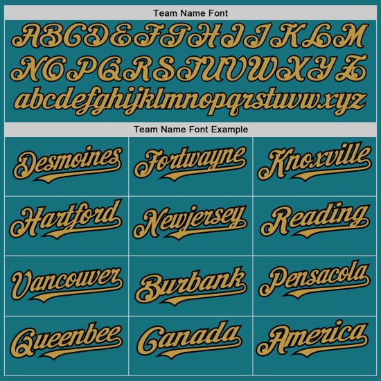 Maglia da baseball Old Jersey a righe gessate, personalizzata, autentica, oro e nero, verde acqua Maglia da baseball Old Jersey a righe gessate, personalizzata, autentica, oro e nero, verde acqua